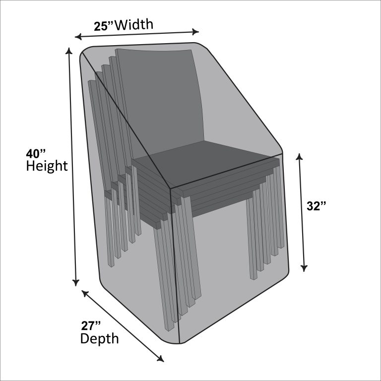 Stacking Chair Covers - 25" x 27" x 40"