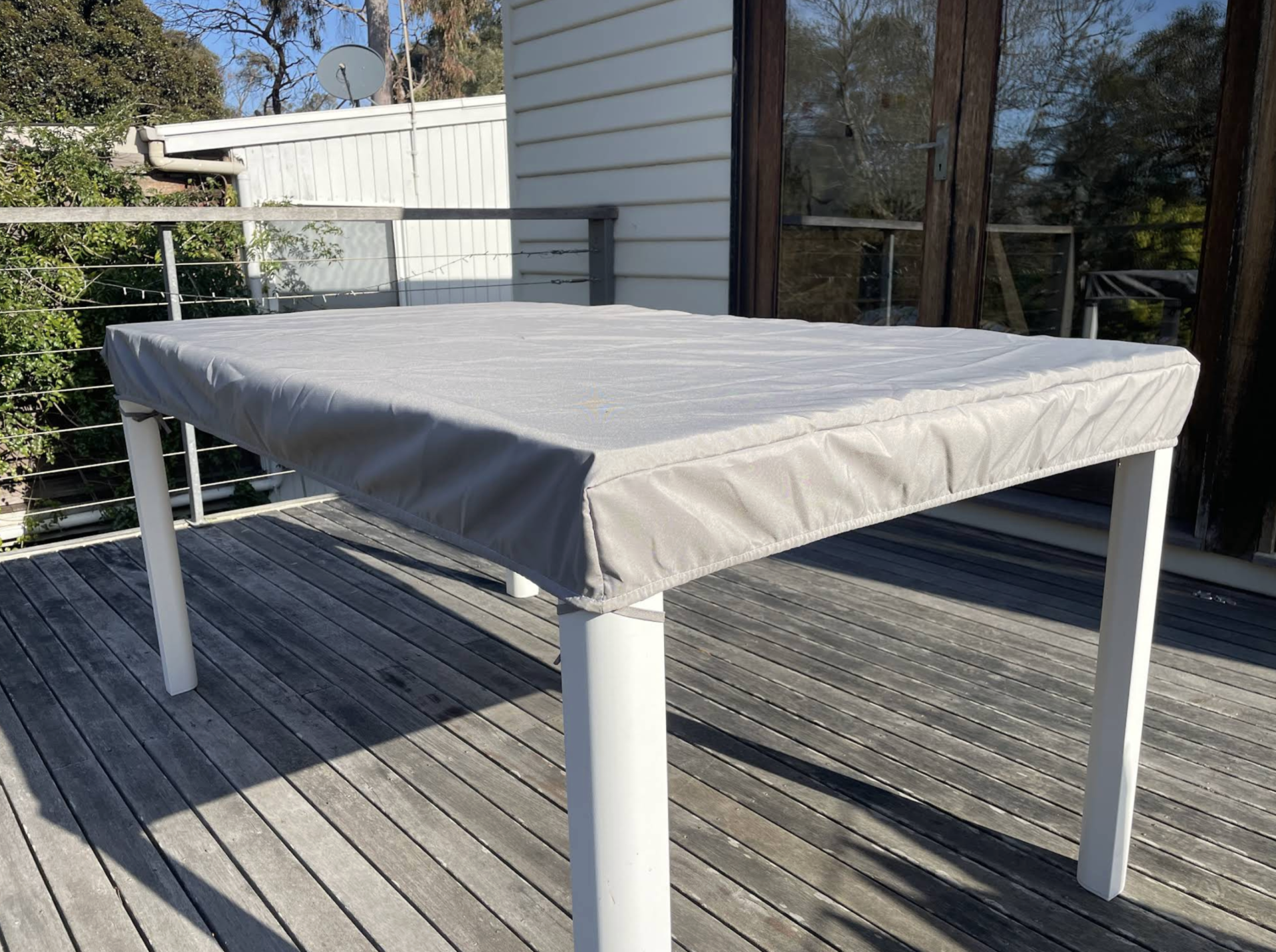 Grey Rectangular Table Top Cover Review by Anthony Lewis