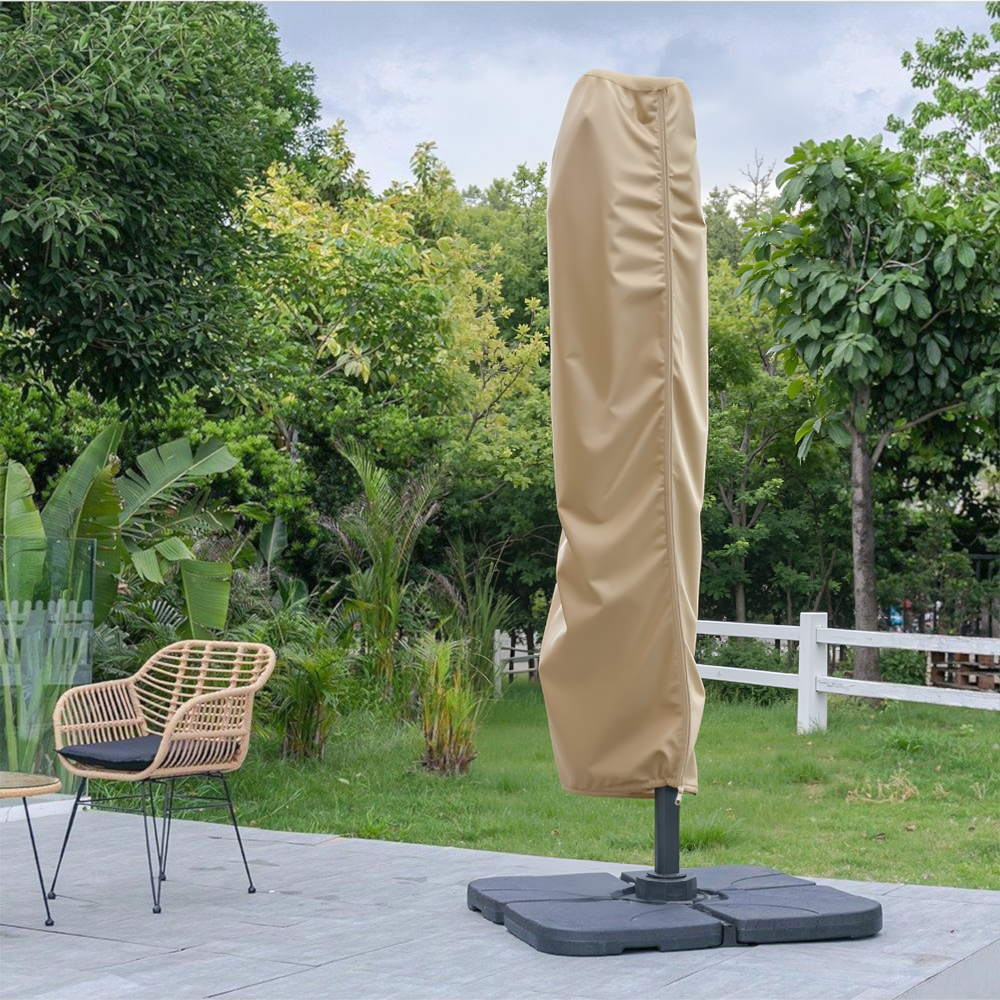 Beige Cantilever Umbrella Cover
