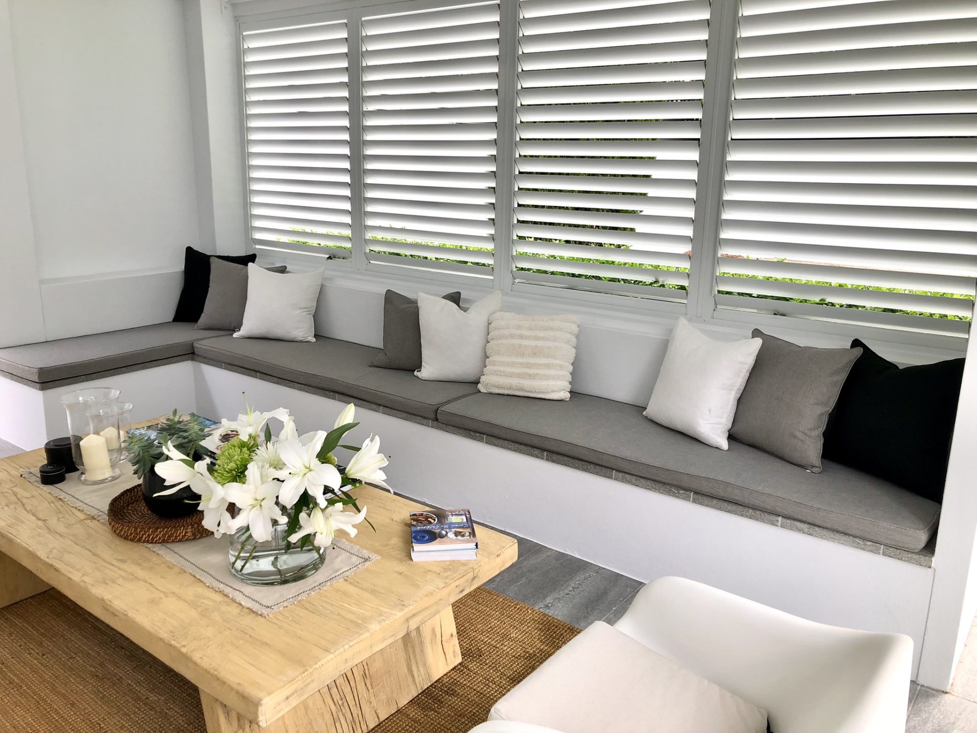 Grey Bench Cushion Cover Review by Jeanette B