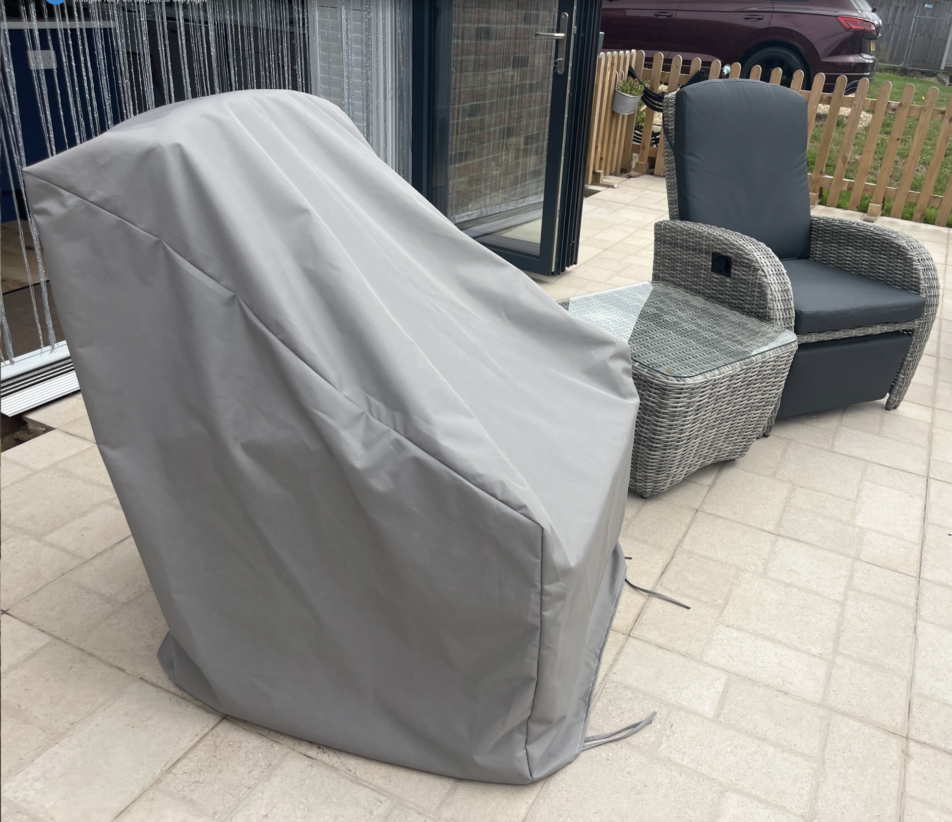 Grey Reclining Chair Cover Review by Alison Farley