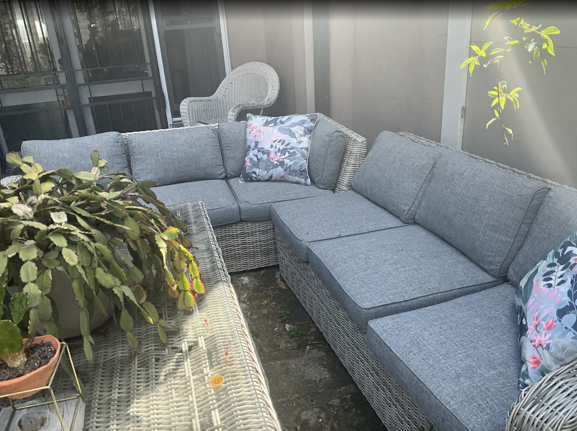 Siver Outdoor Sofa Cushion Cover Review by Katie Blake