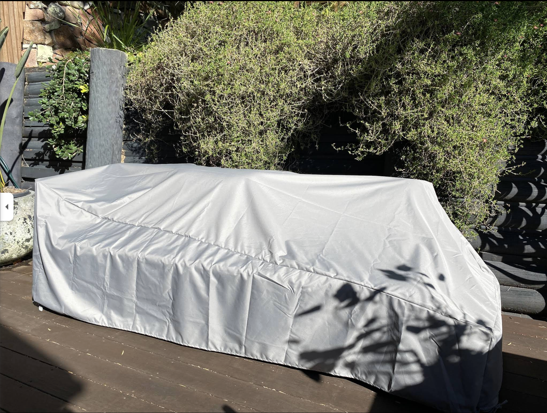 Grey Custom Outdoor Lounge Cover by Sally Regan