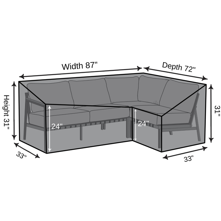 Left-Hand Chaise Sectional Cover