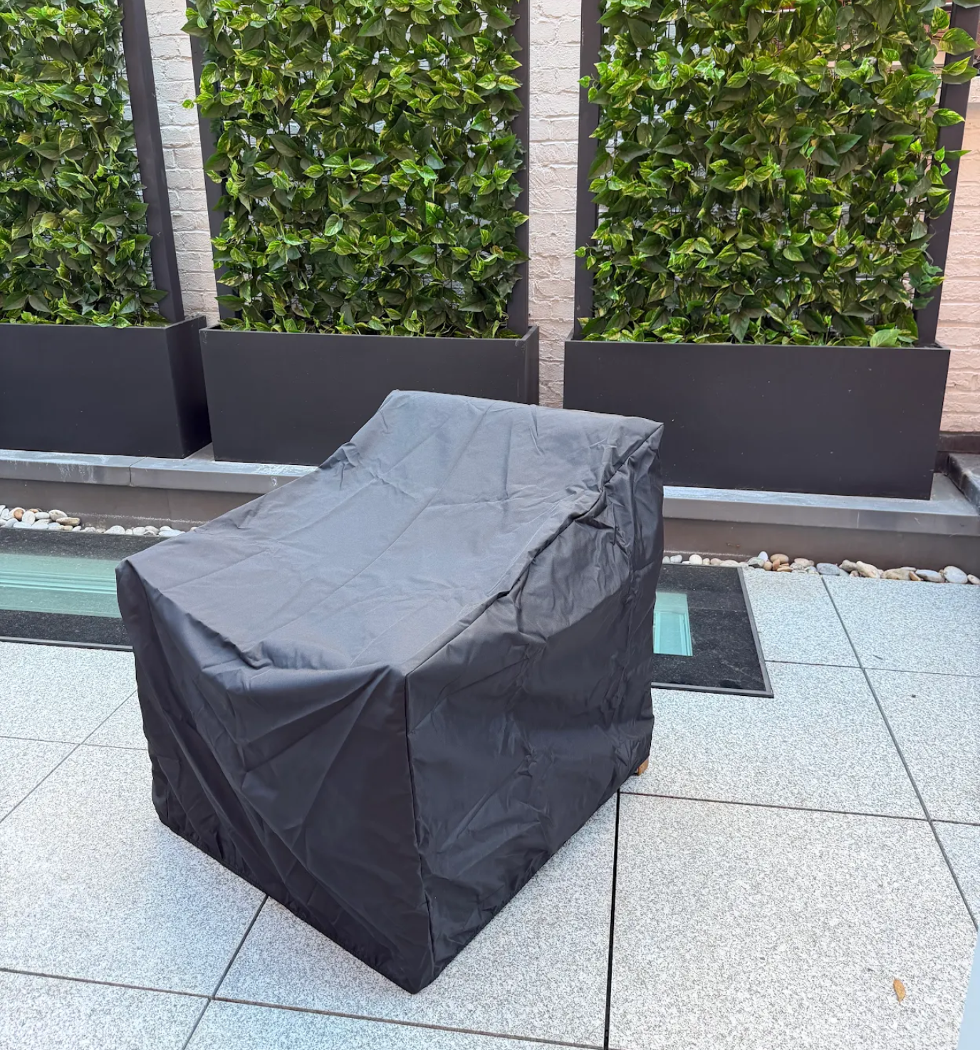 Custom Grey Patio Chair Cover Review